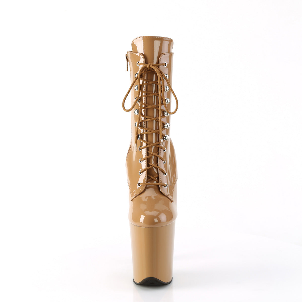 8 Inch Heel FLAMINGO-1020 Toffee Patent