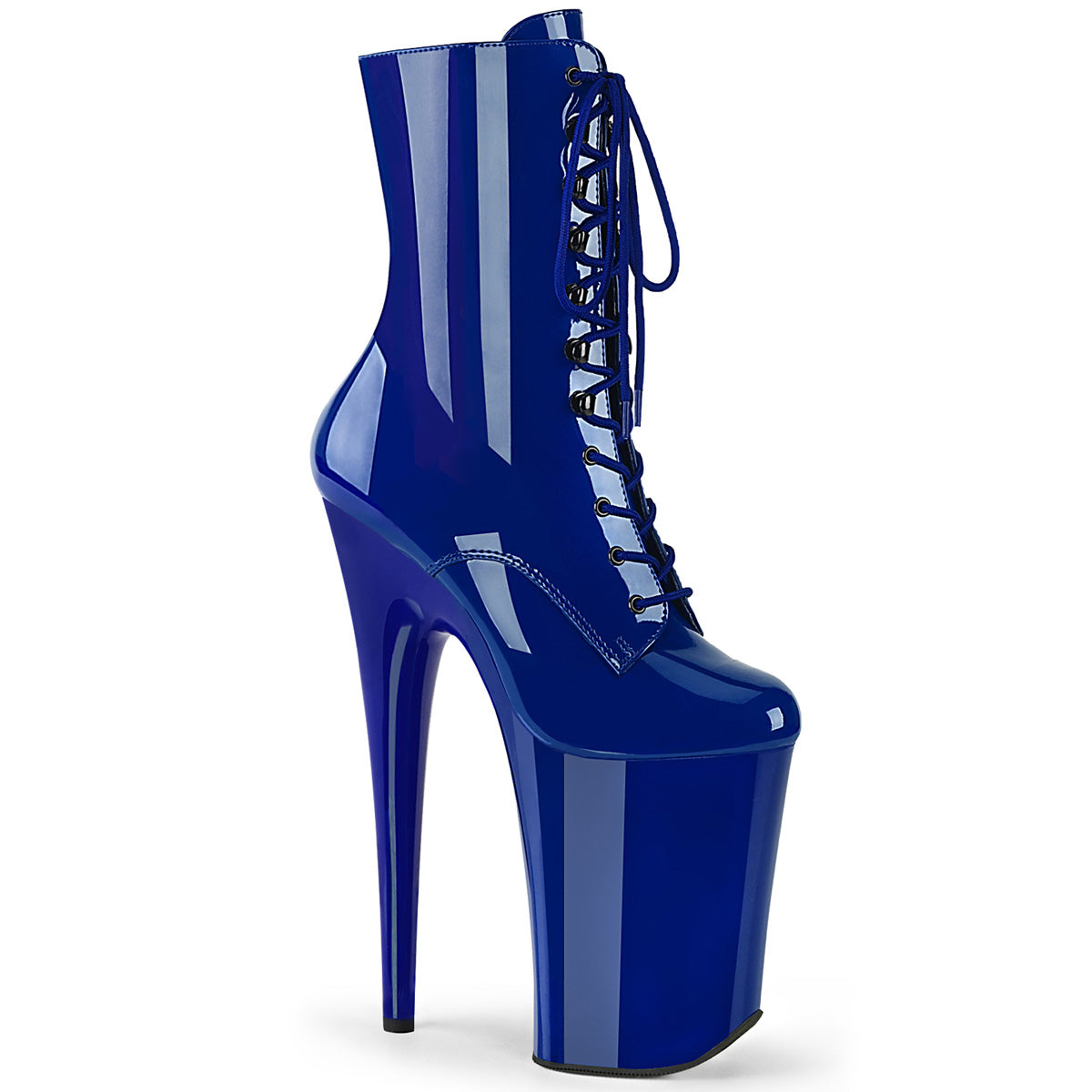 9 Inch Heel INFINITY-1020 Royal Blue Patent