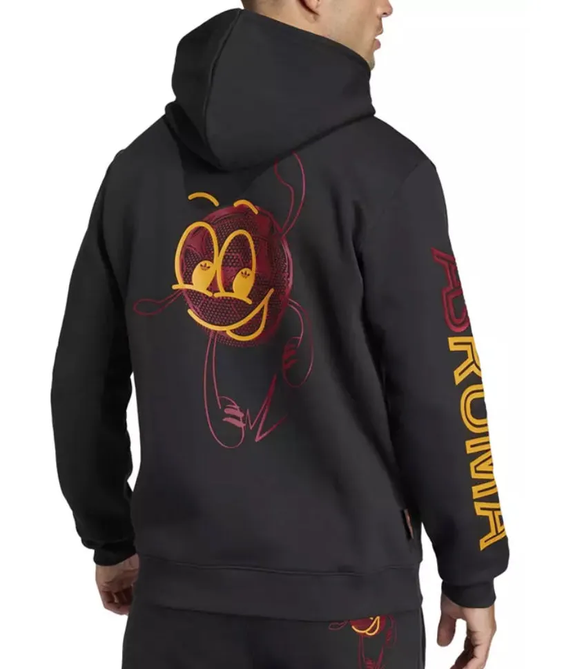 Adidas AS Roma 2024 Black Hoodie