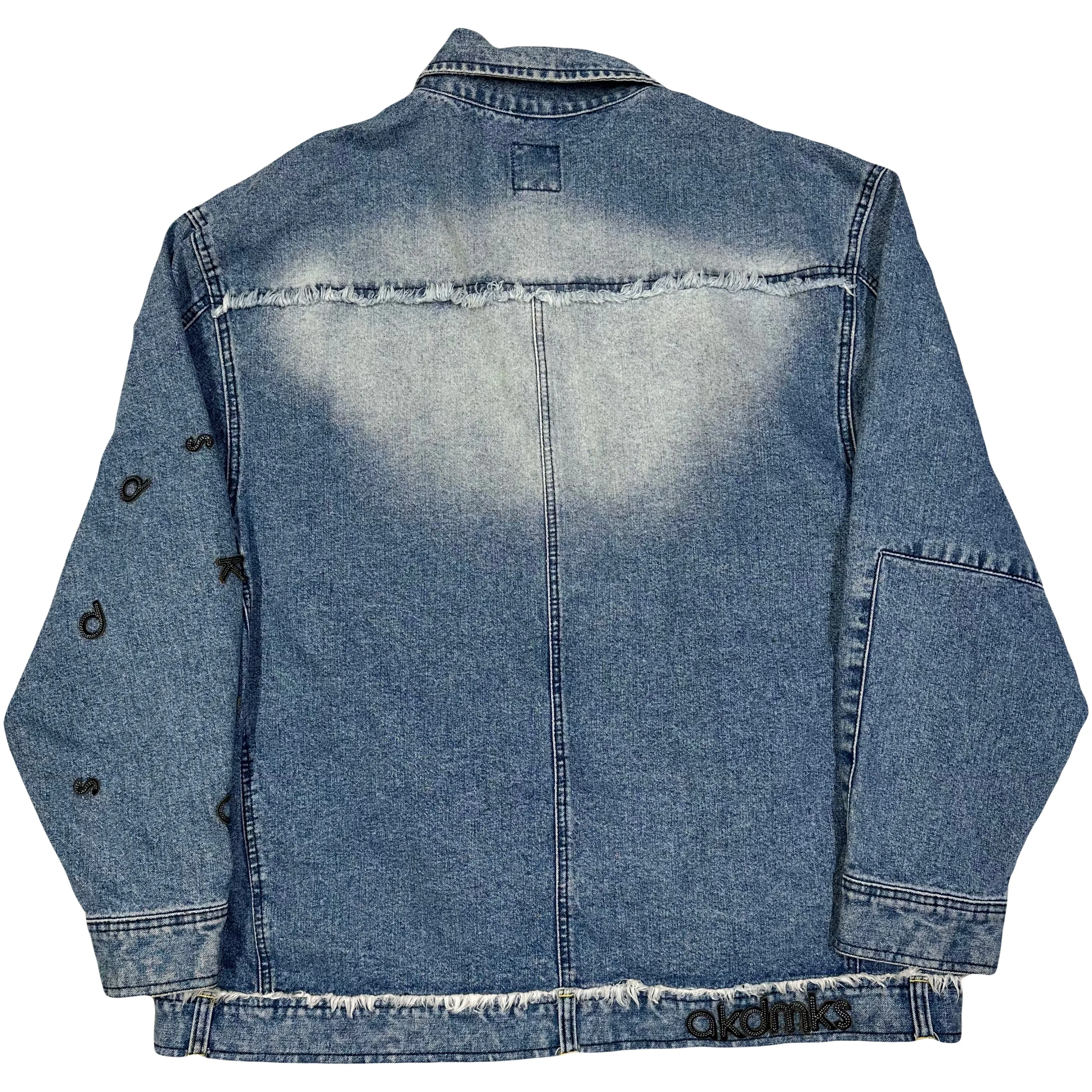 Akademiks Denim Jacket In Blue ( XL )