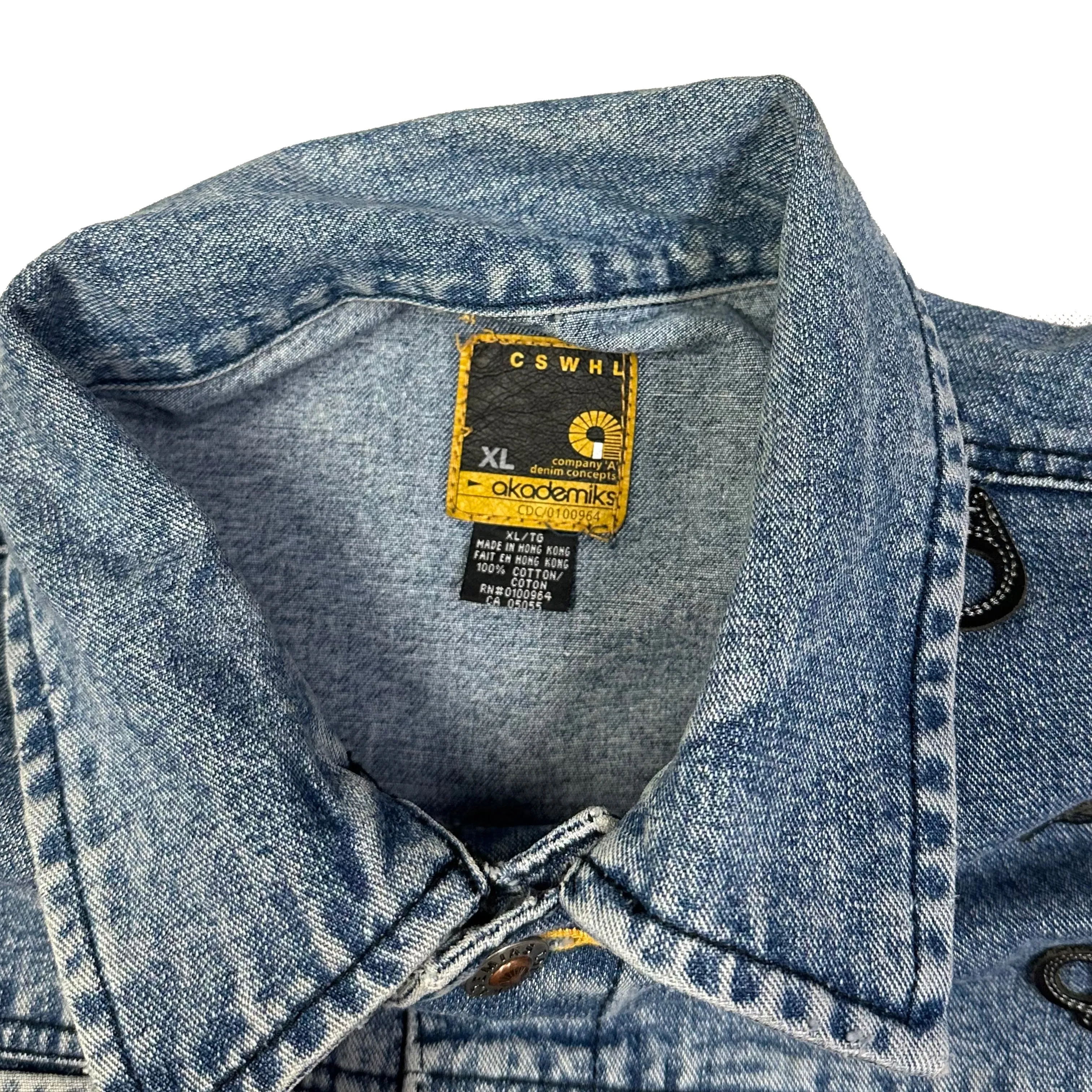 Akademiks Denim Jacket In Blue ( XL )