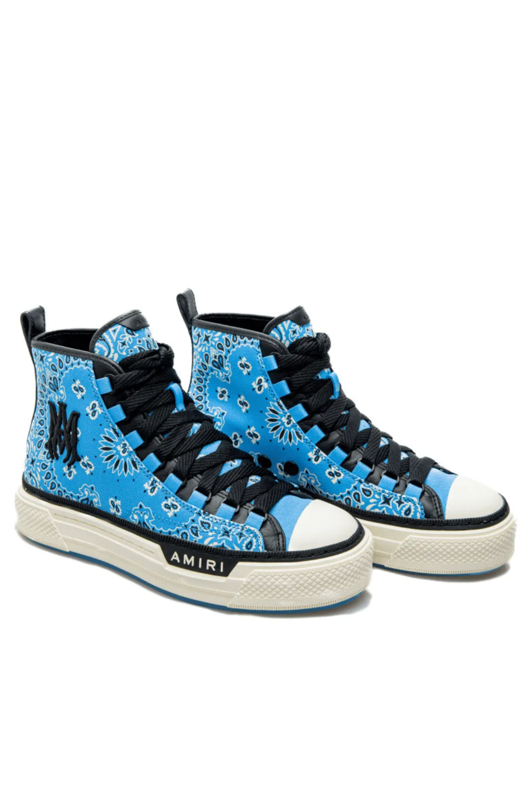 Amiri Court High 'Bandana - Carolina Blue' Sneakers