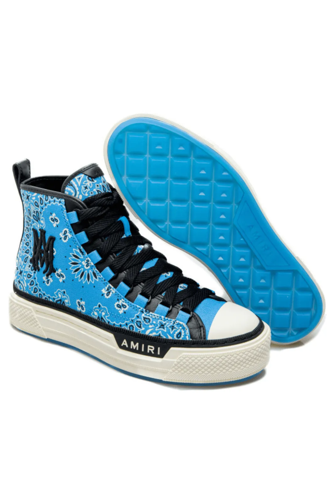 Amiri Court High 'Bandana - Carolina Blue' Sneakers