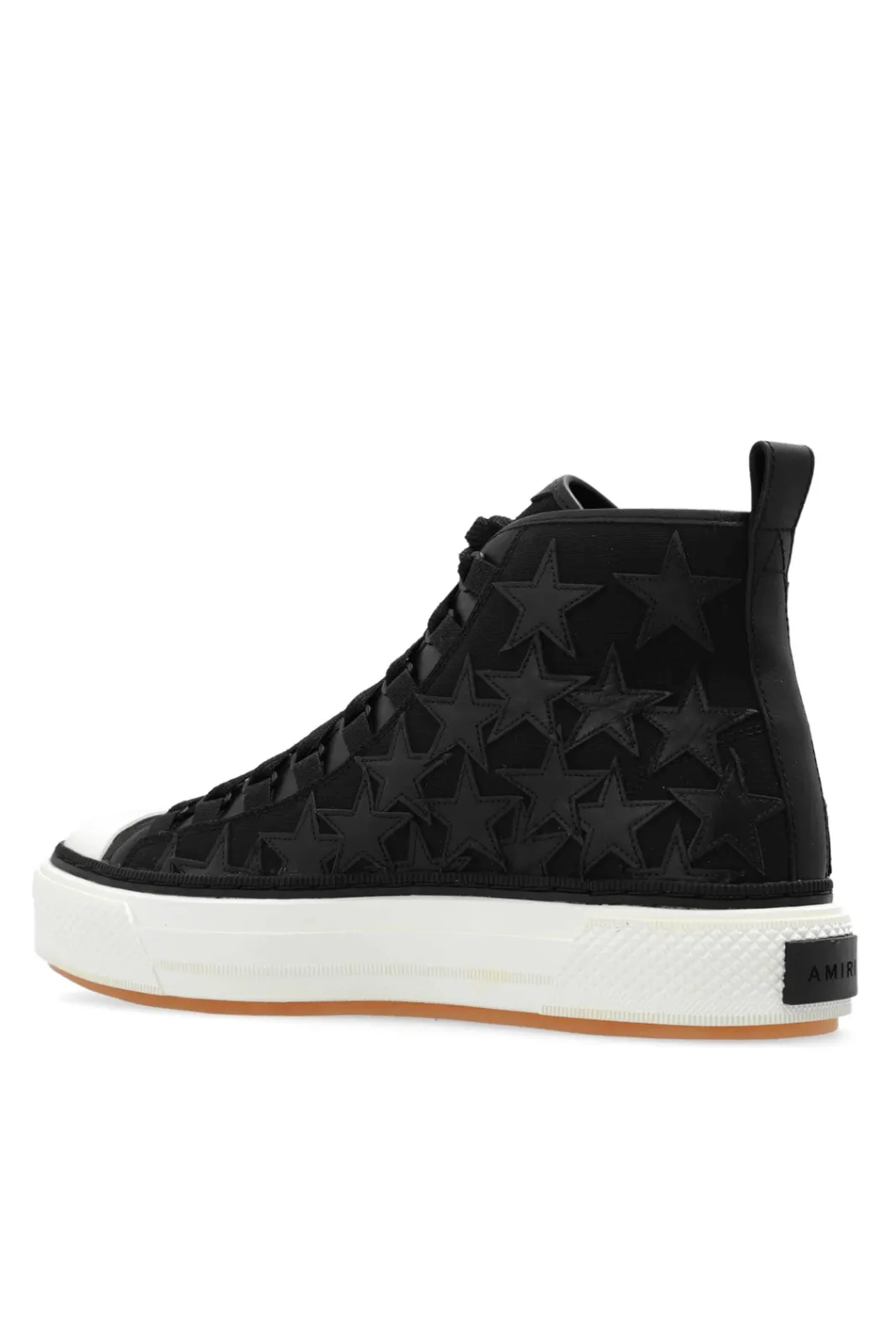 Amiri Court Star-Patch Round Toe Sneakers black