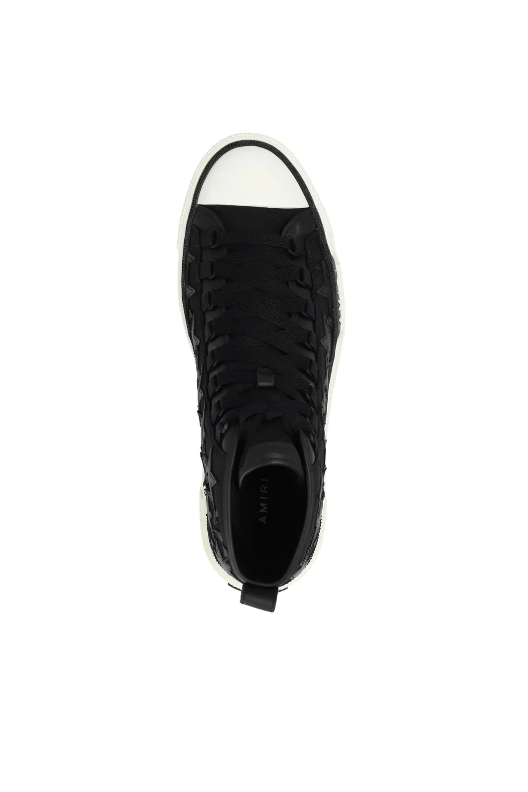 Amiri Court Star-Patch Round Toe Sneakers black