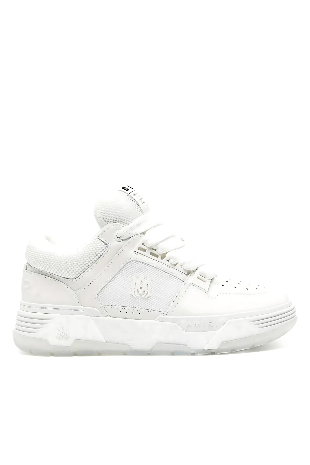 Amiri MA-1 leather-trim mesh woman sneakers white