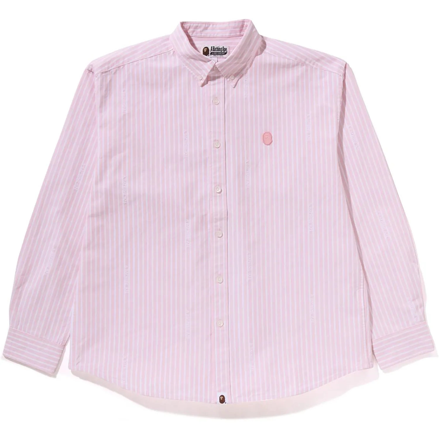 APE HEAD ONE POINT LOGO STRIPES SHIRT MENS