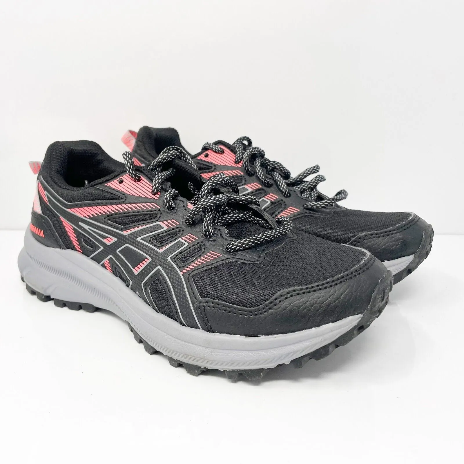 Asics Womens Trail Scout 2 1012B039 Black Running Shoes Sneakers Size 6