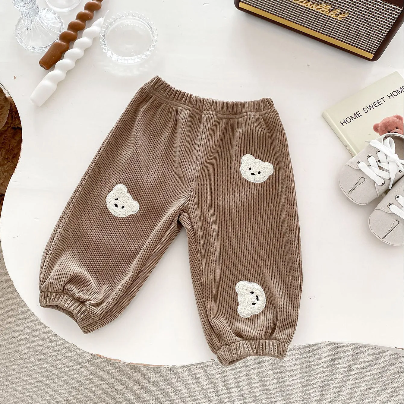 Baby Kid Girls Boys Solid Color Cartoon Pants Wholesale 240111138