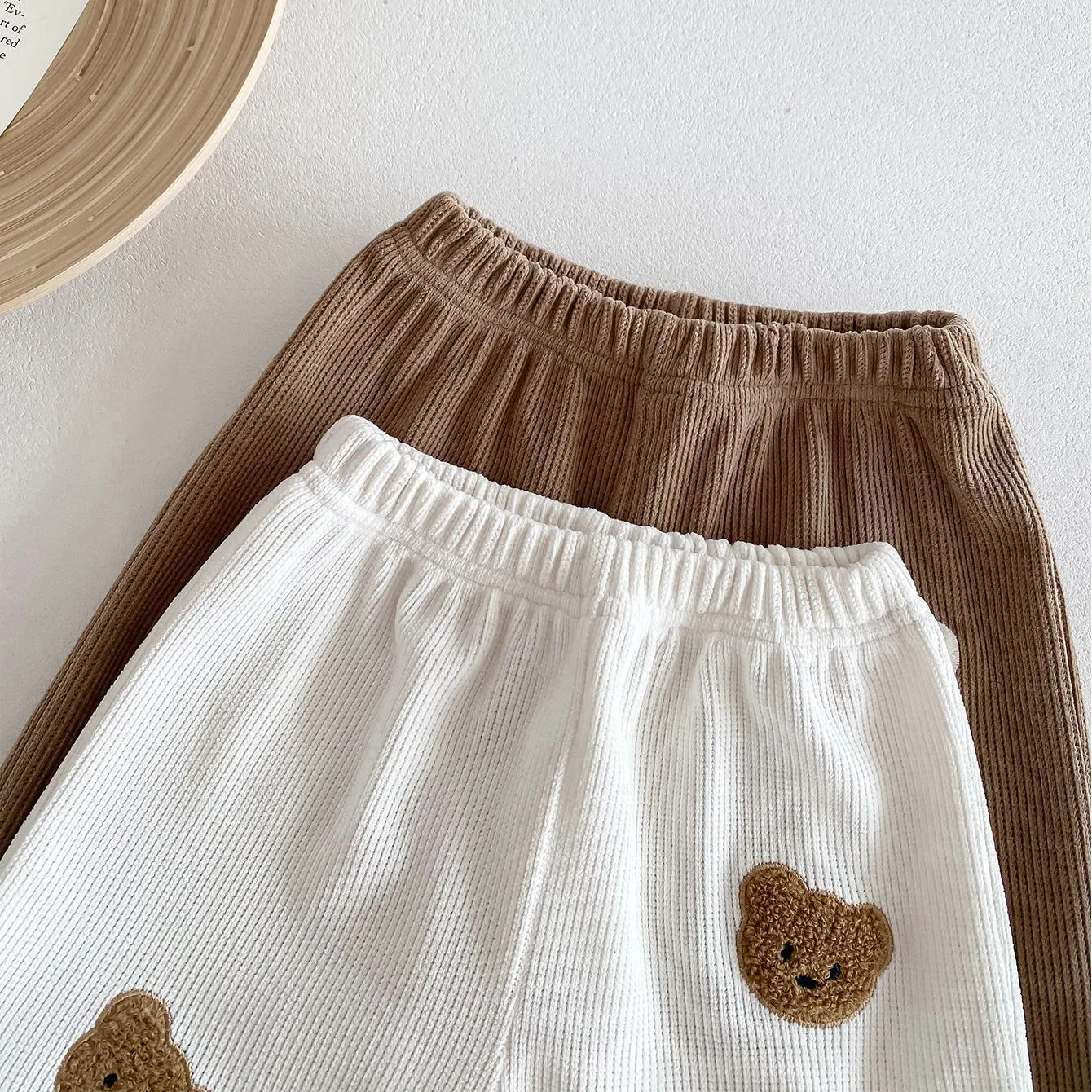 Baby Kid Girls Boys Solid Color Cartoon Pants Wholesale 240111138