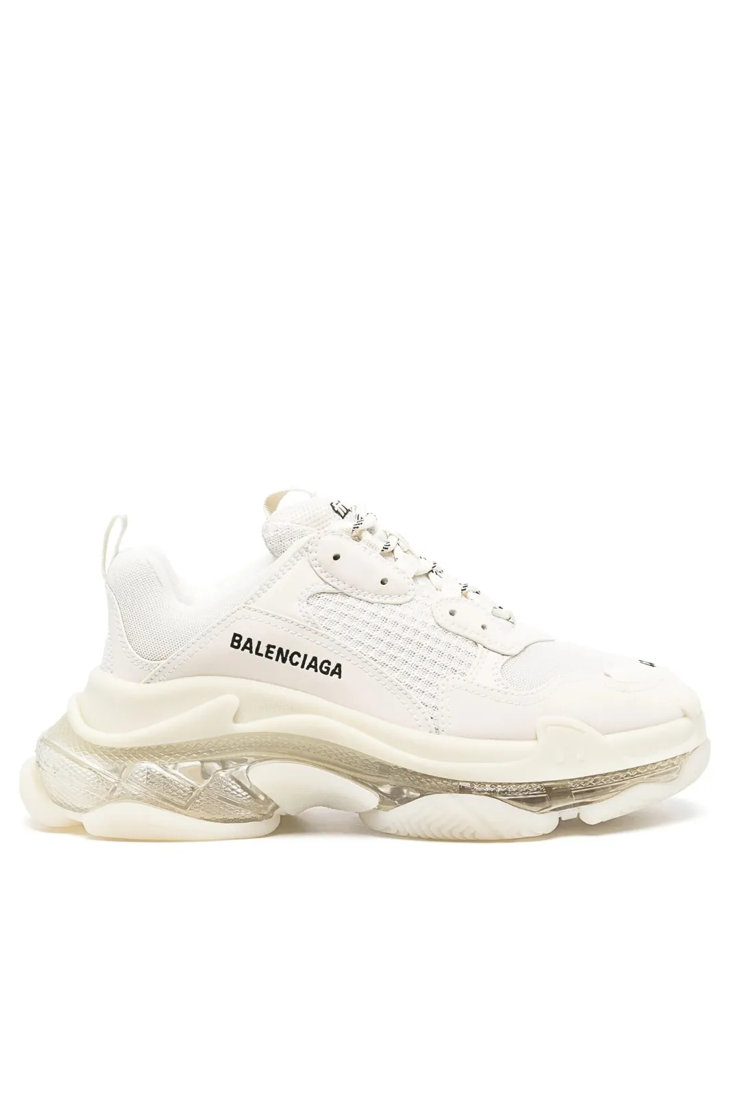 Balenciaga Triple S clear-sole chunky sneakers White