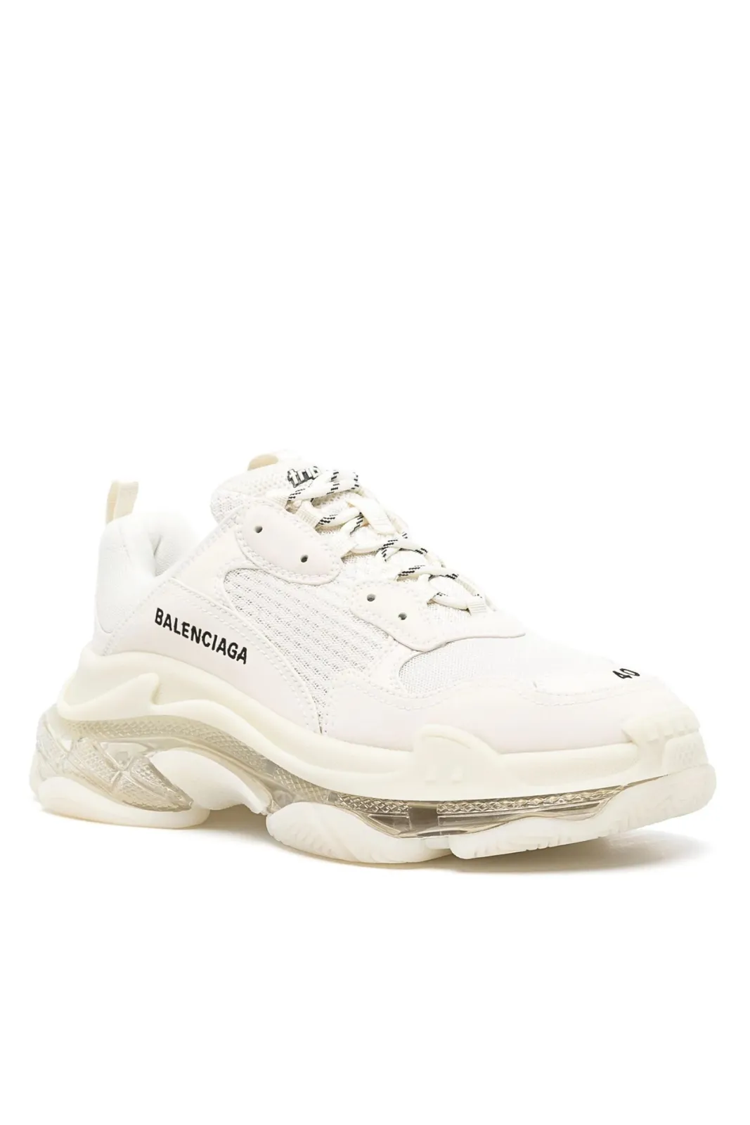 Balenciaga Triple S clear-sole chunky sneakers White