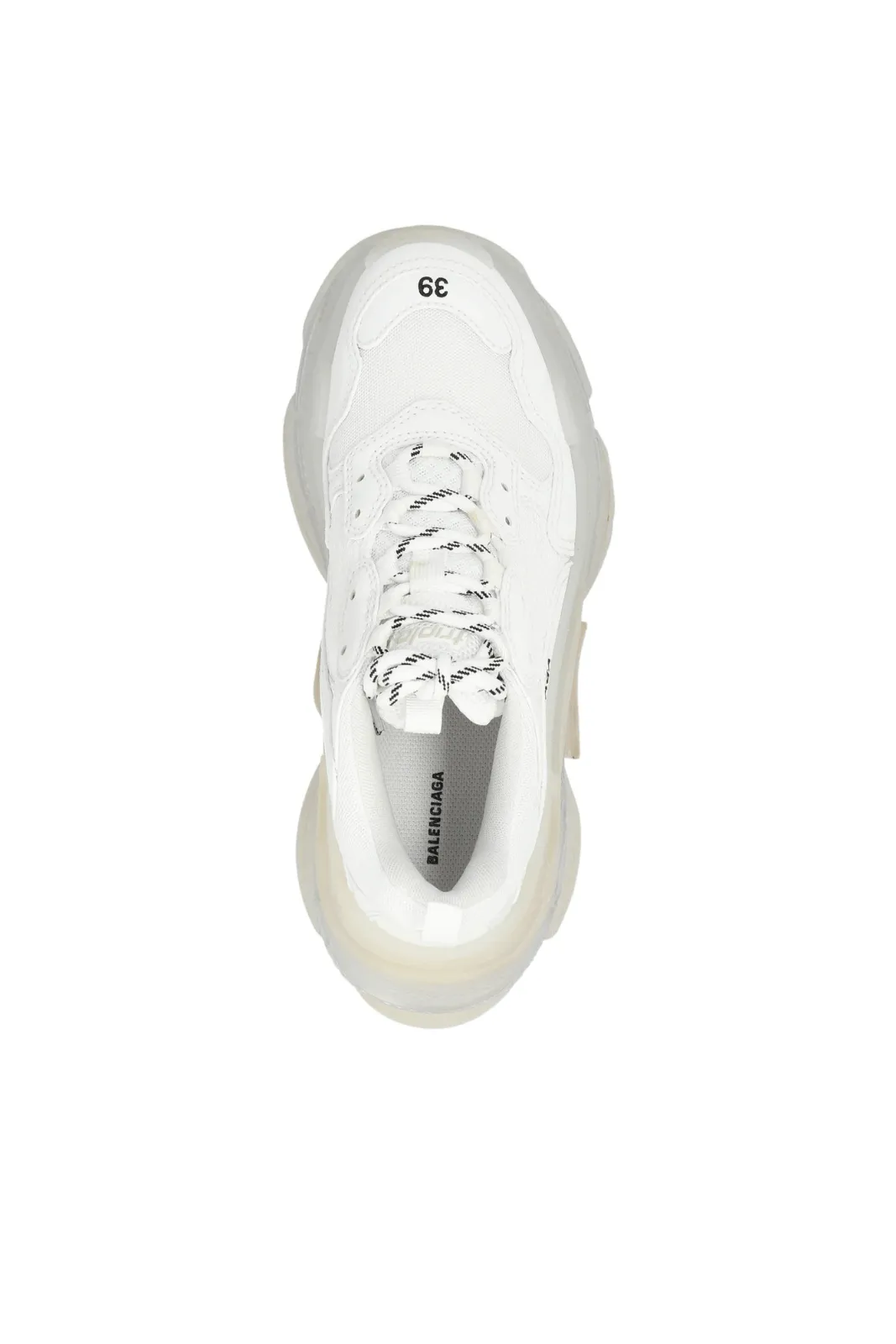 Balenciaga Triple S Lace-Up Sneakers white