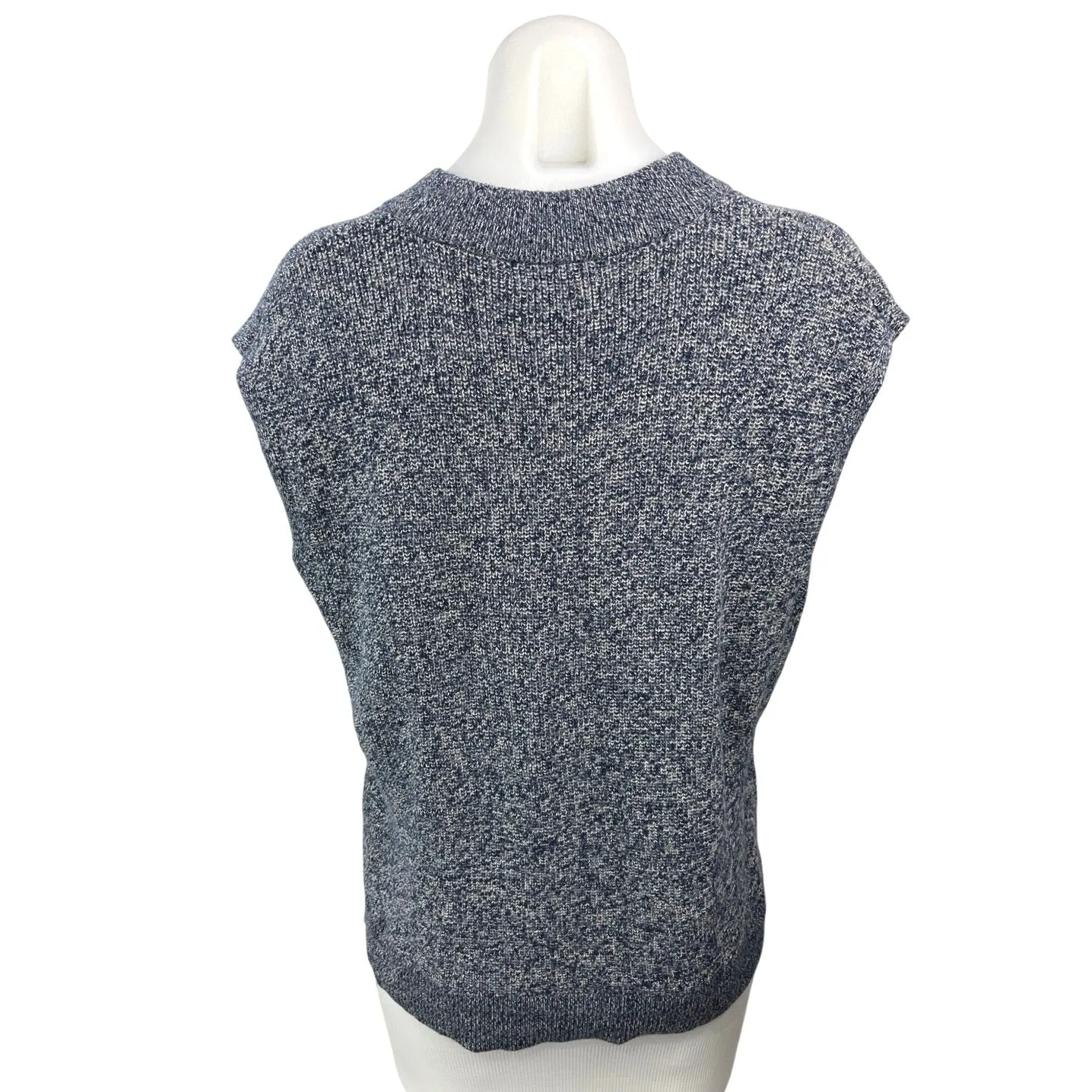 Banana Republic Women's Gray V Neck Cap Sleeve Pullover Sweater Top Size M