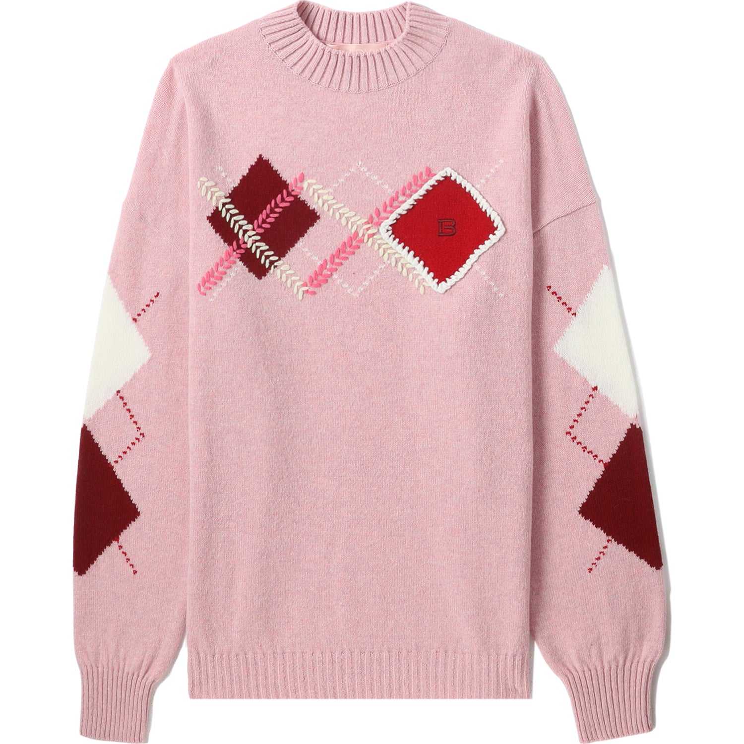 BAPY CHECK SWEATER LADIES