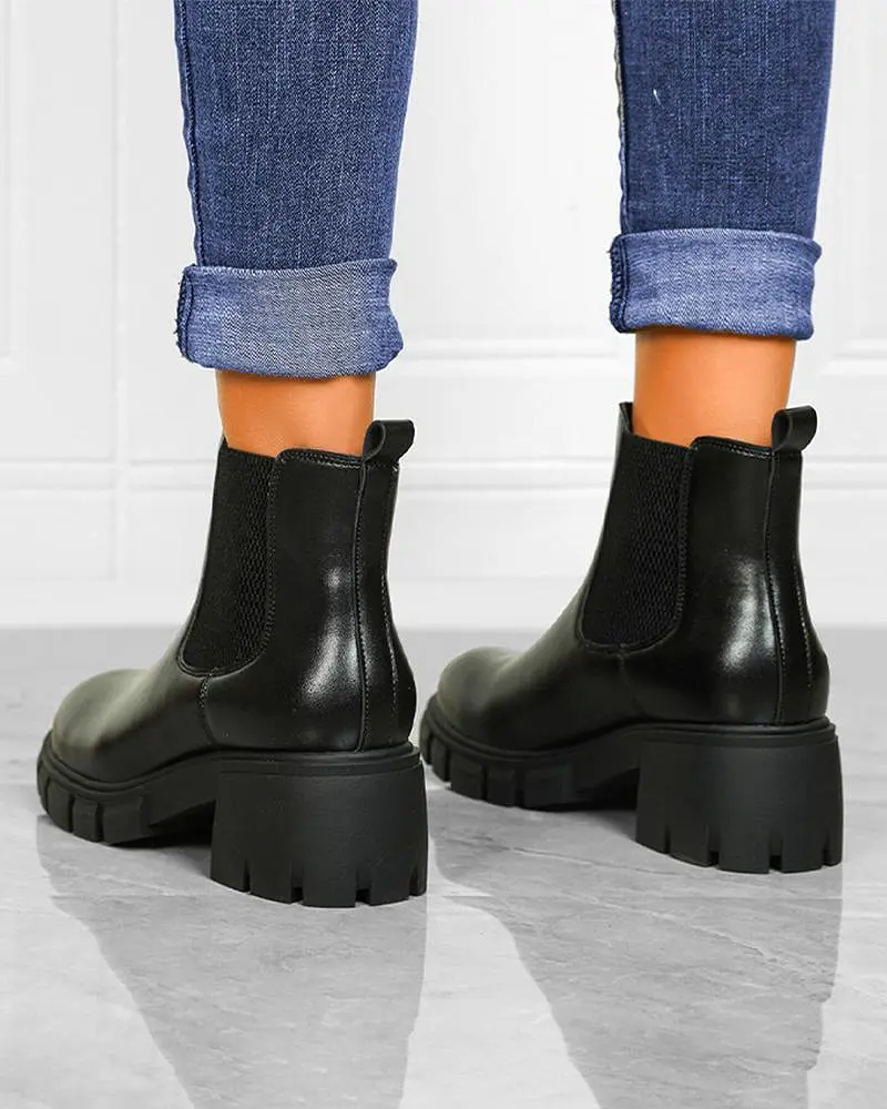 Black Chelsea boots