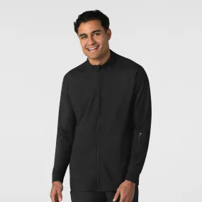 Boundless Men's Warm Up Scrub Jacket - Black