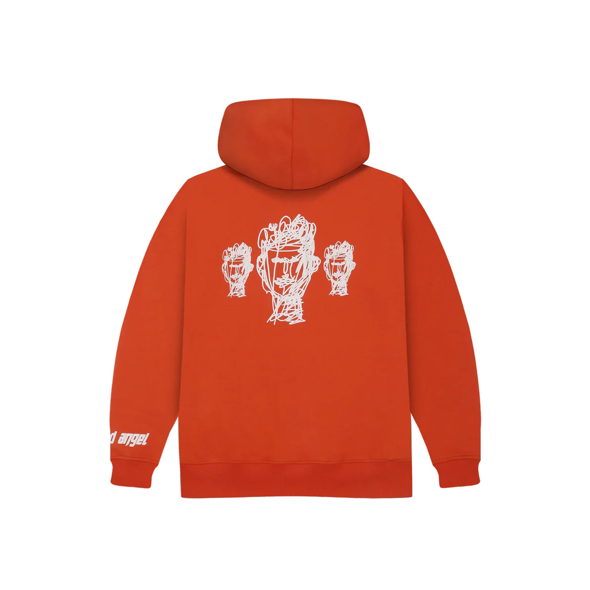 BRIGHT ORANGE FACES HOODIE