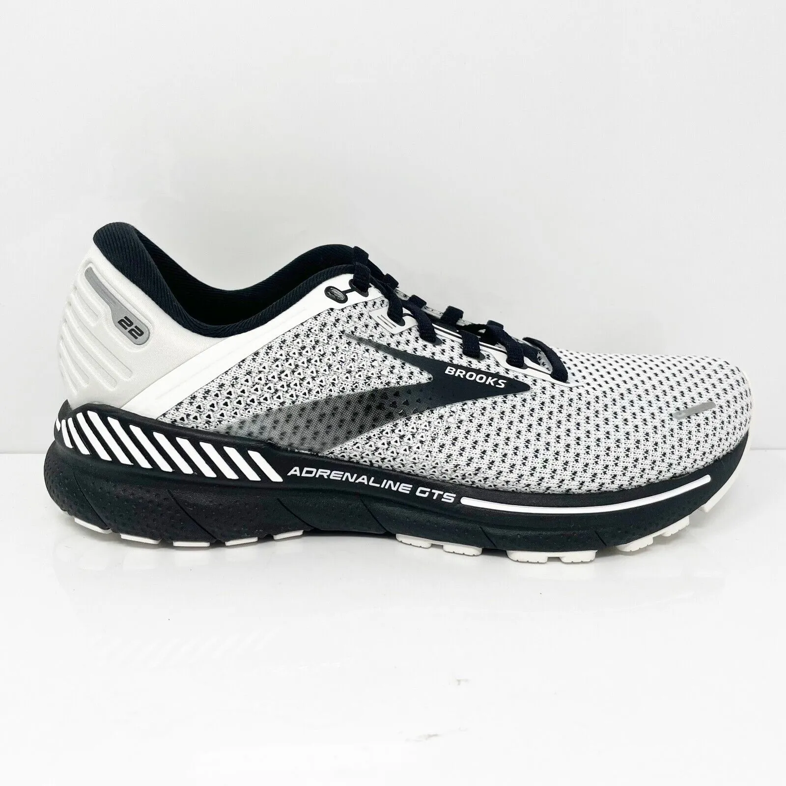 Brooks Womens Adrenaline GTS 22 1203531B135 Gray Running Shoes Sneakers Sz 9.5 B