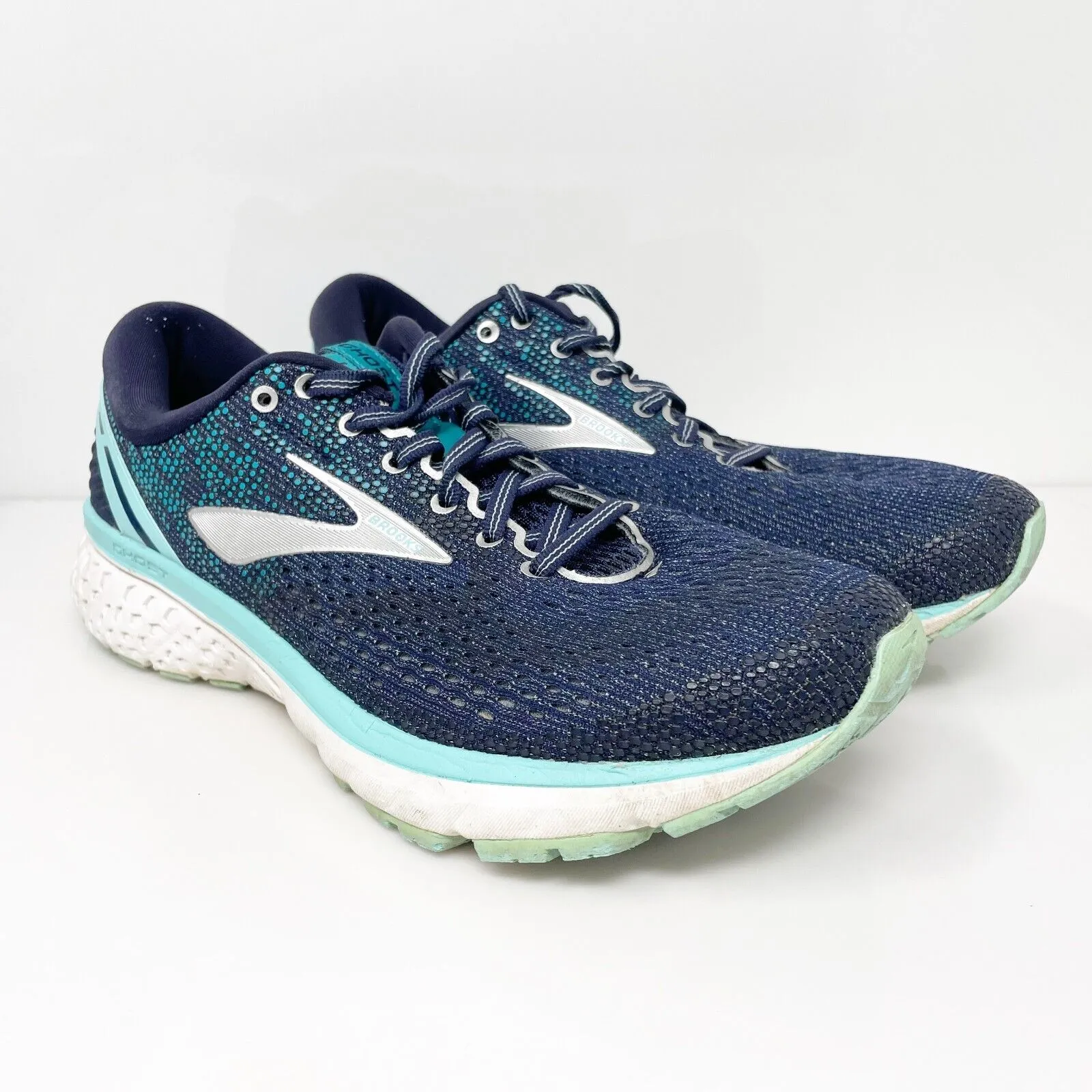 Brooks Womens Ghost 11 1202771D493 Blue Running Shoes Sneakers Size 9 D