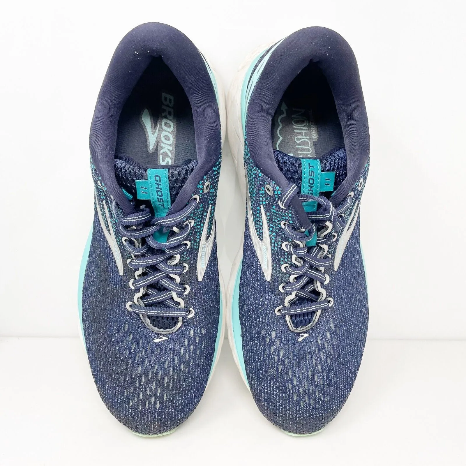 Brooks Womens Ghost 11 1202771D493 Blue Running Shoes Sneakers Size 9 D