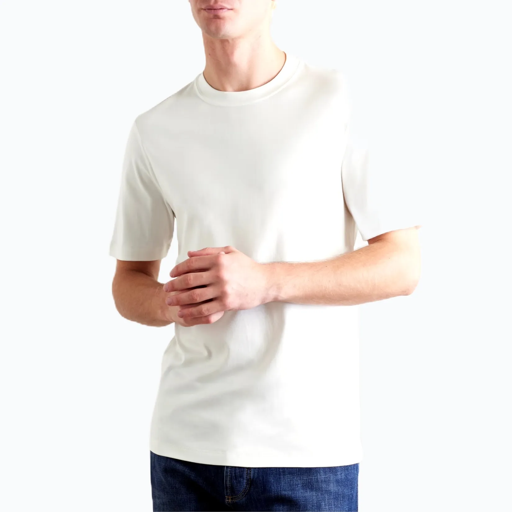 BRUNELLO CUCINELLI  |Silk Cotton Short Sleeves T-Shirts