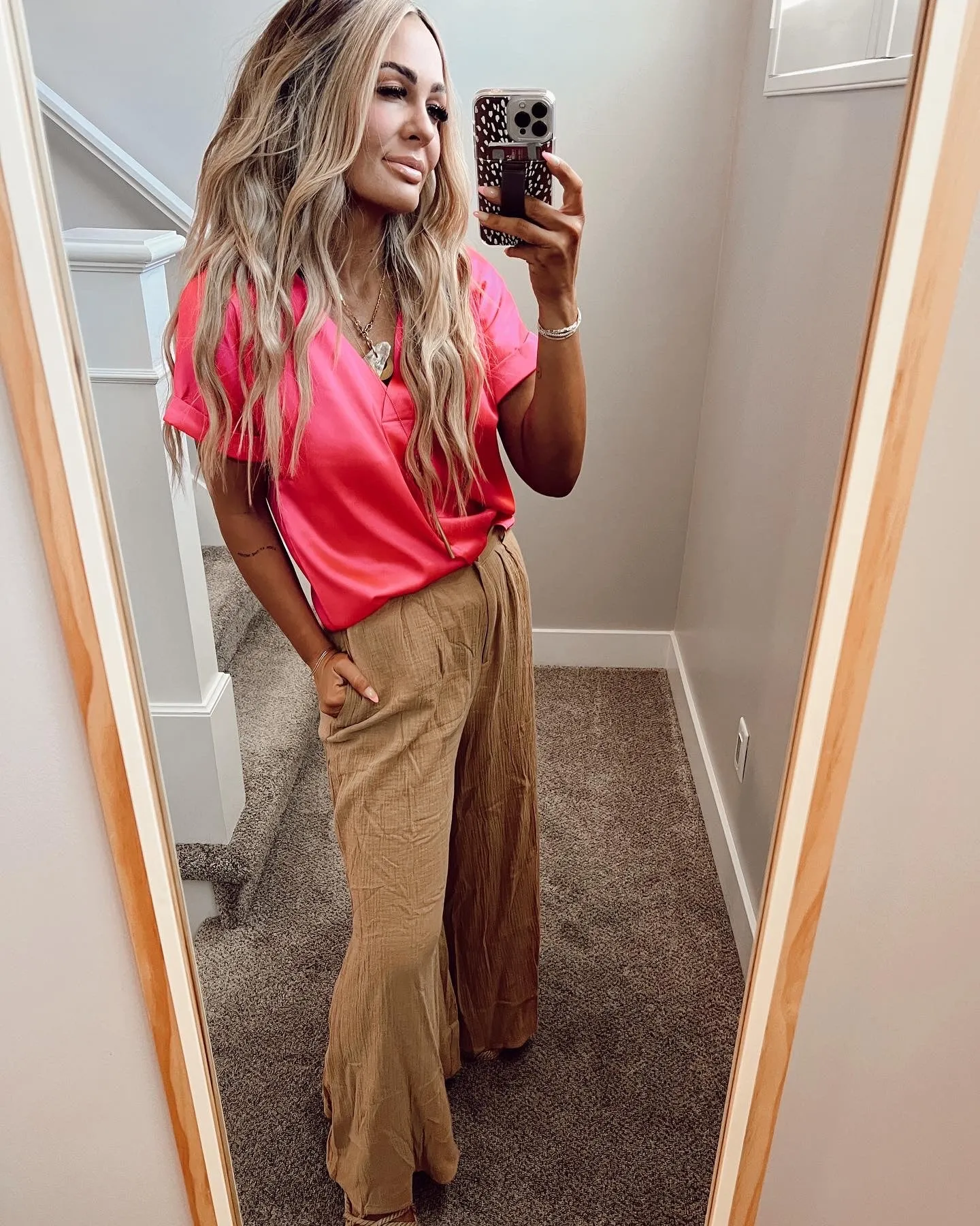 Camel Wide Leg Pant