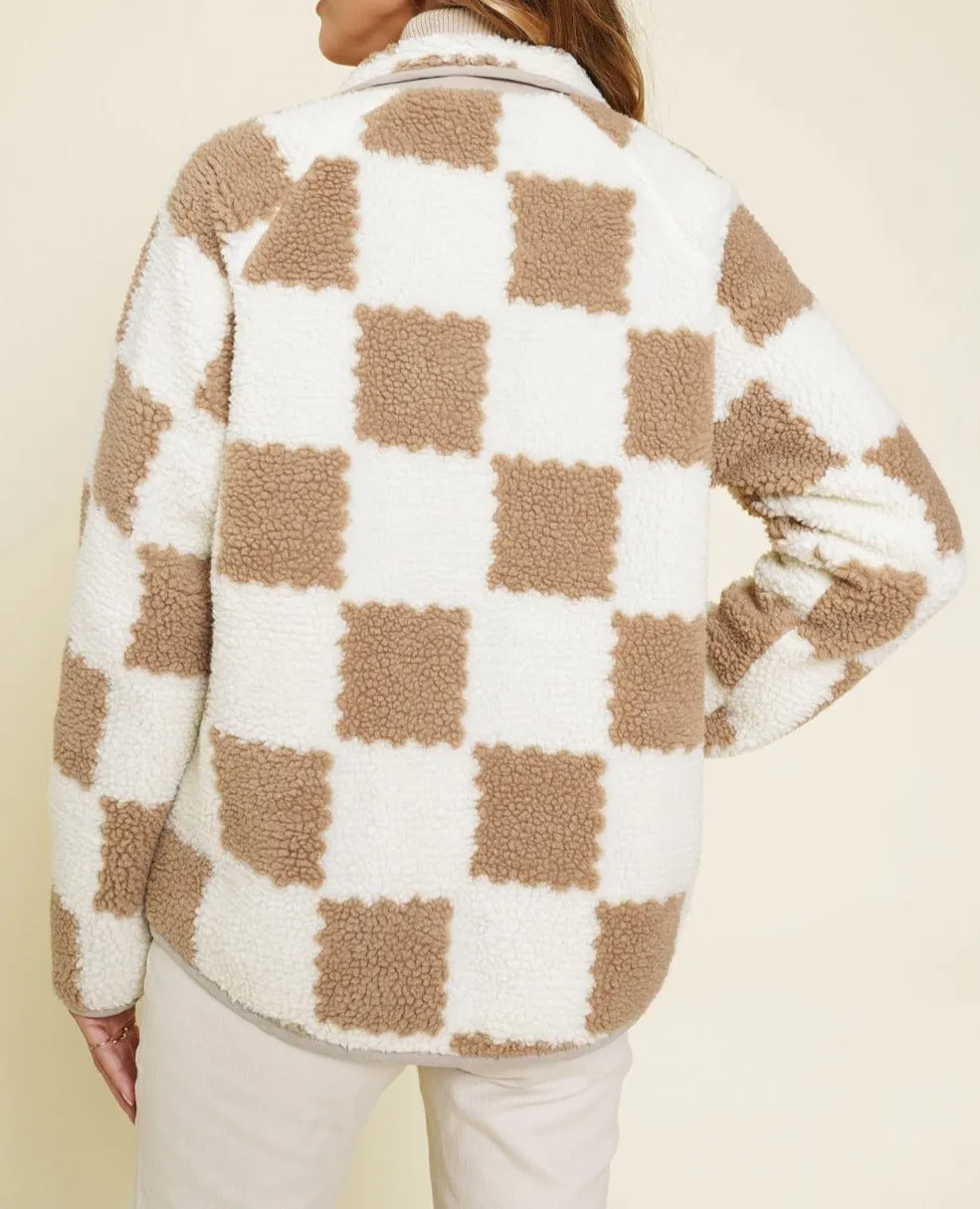 Checker Fleece Jacket