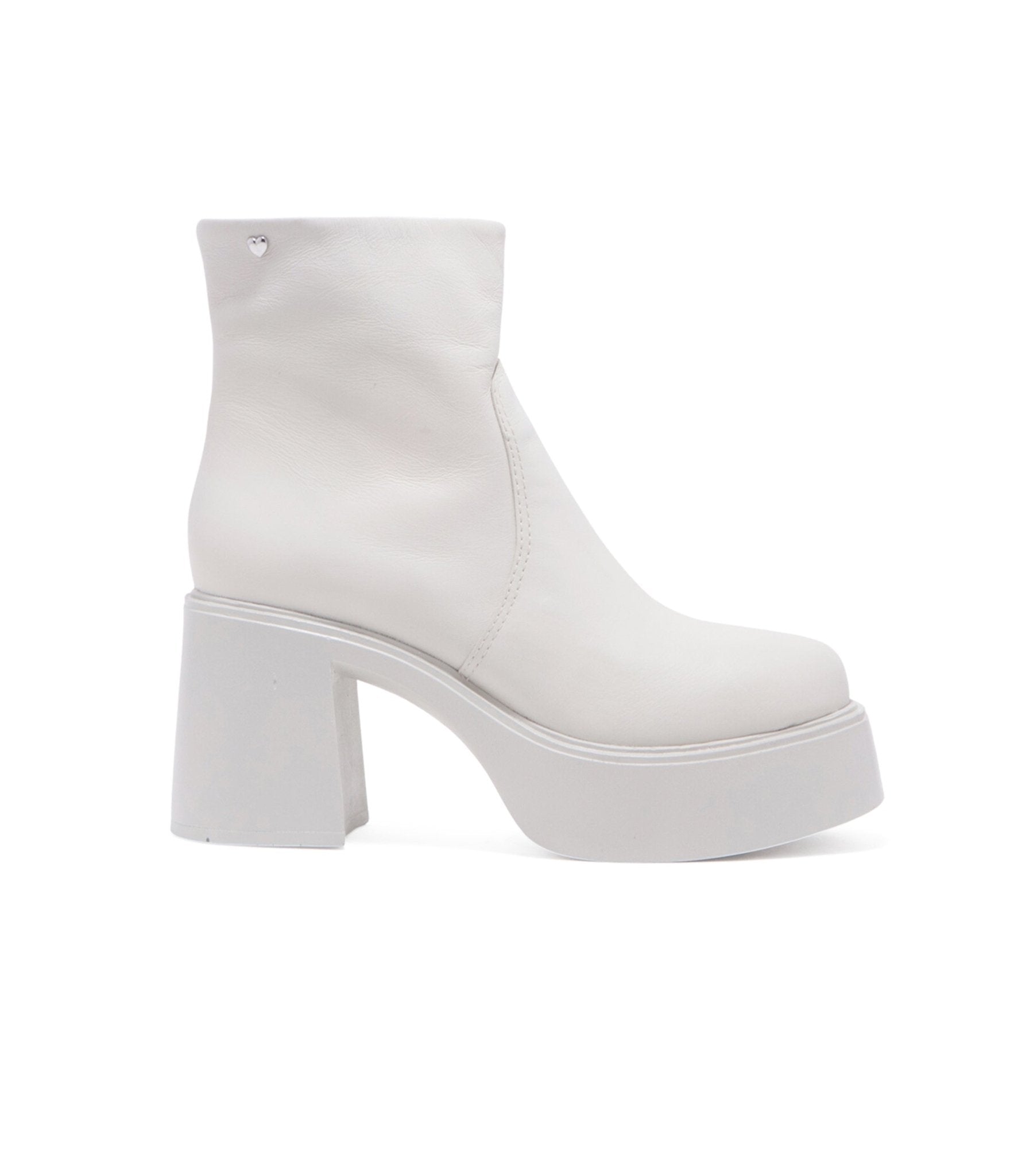 Chelsea Crew 1970s White Leather Platform Vanson Boots