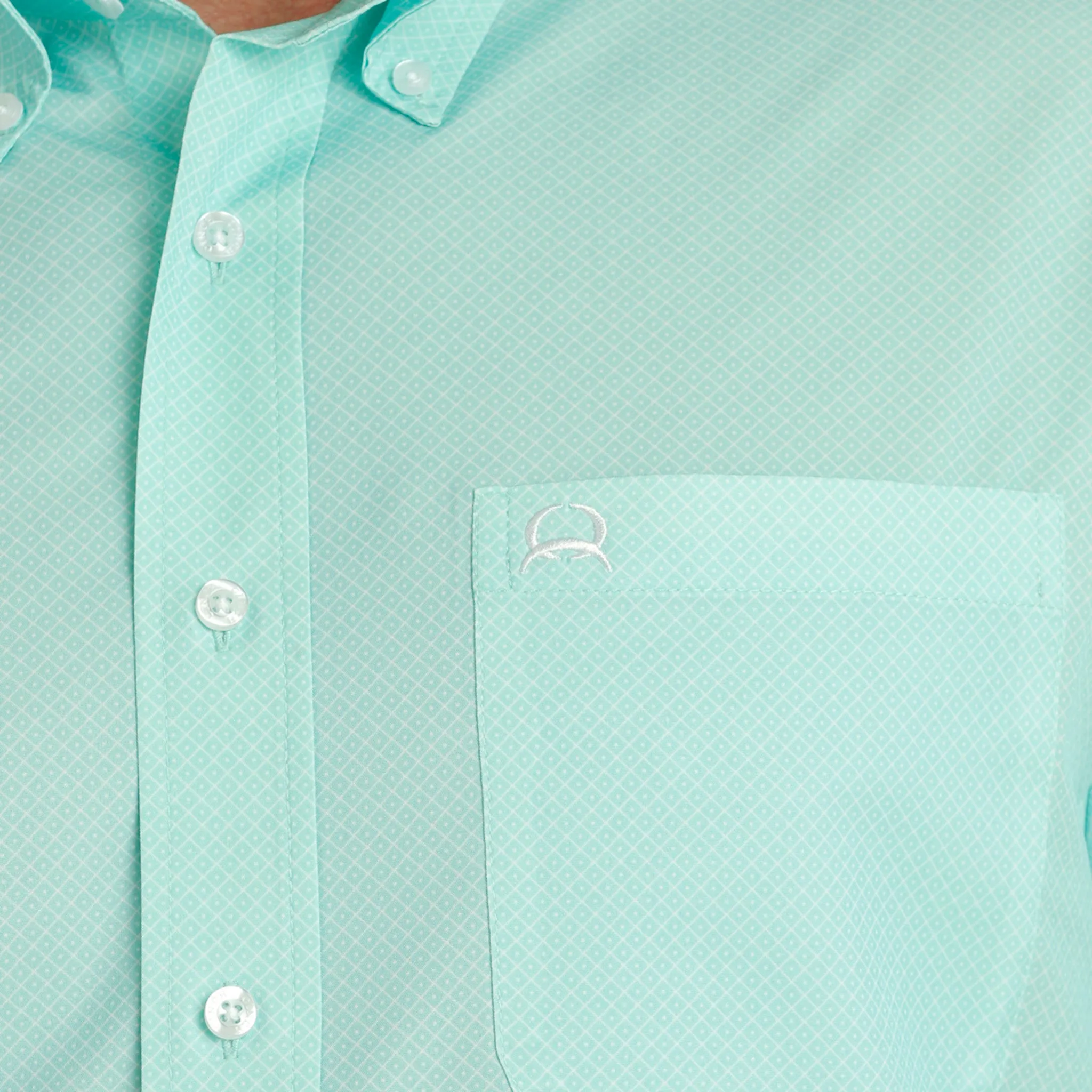 Cinch Men's Mint Geo Arena Flex Shirt