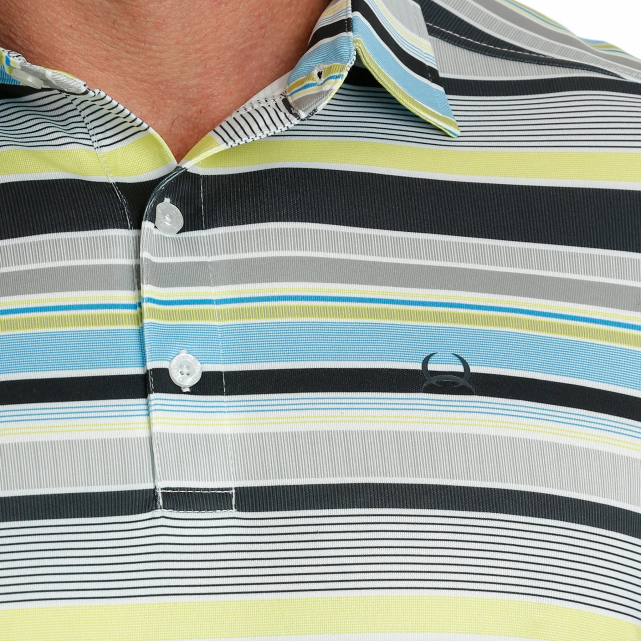 Cinch Men's Multi Stripe Arena Flex Polo