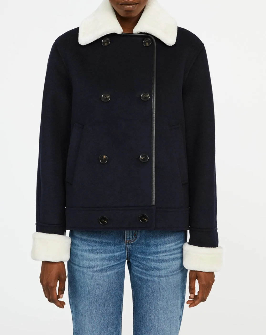 Claudie Pierlot - Outerwear Farabis - Marine