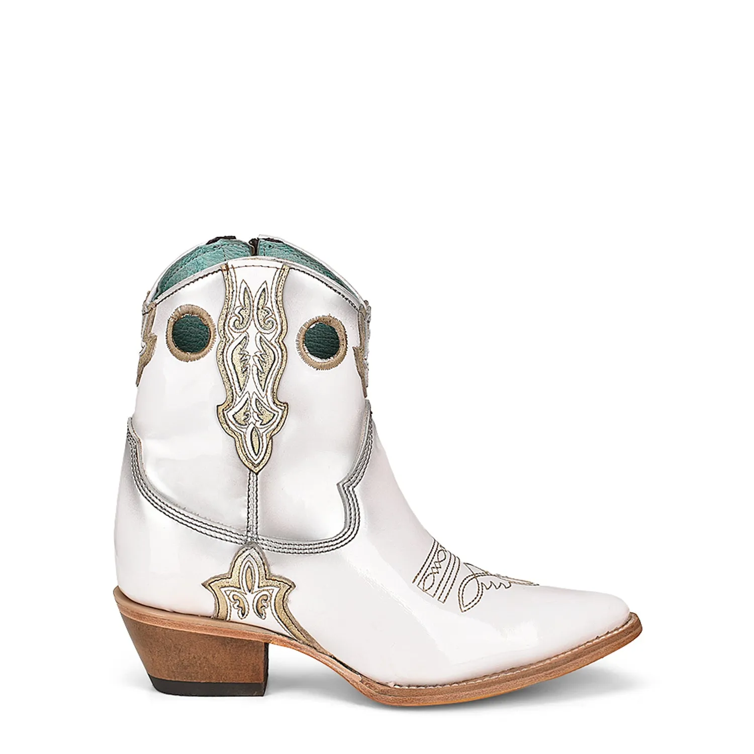 Corral Urban Womens 7In Bootie Cowboy Boots Leather White