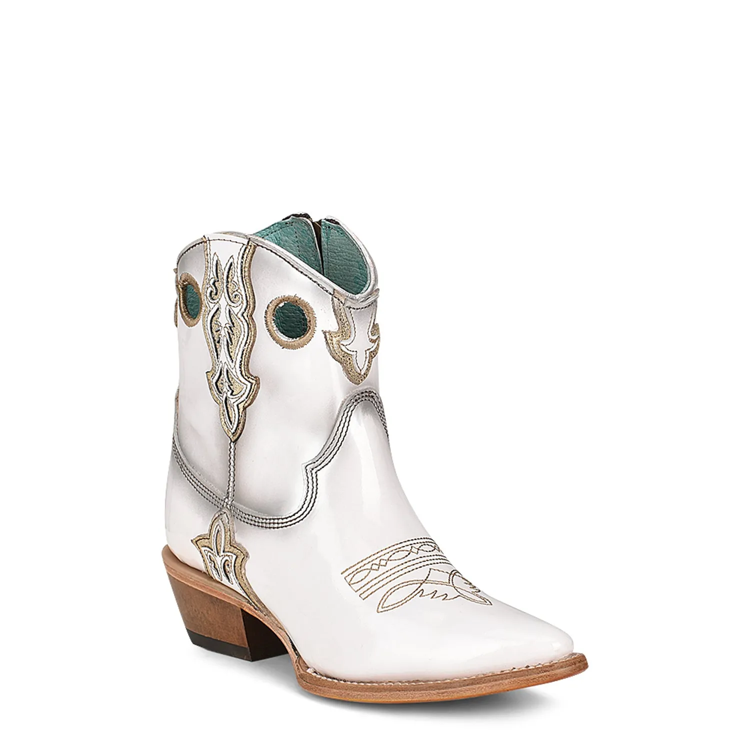 Corral Urban Womens 7In Bootie Cowboy Boots Leather White