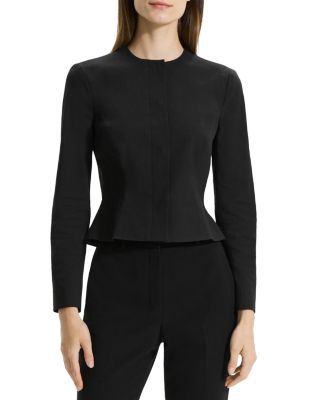 Cropped Peplum Jacket