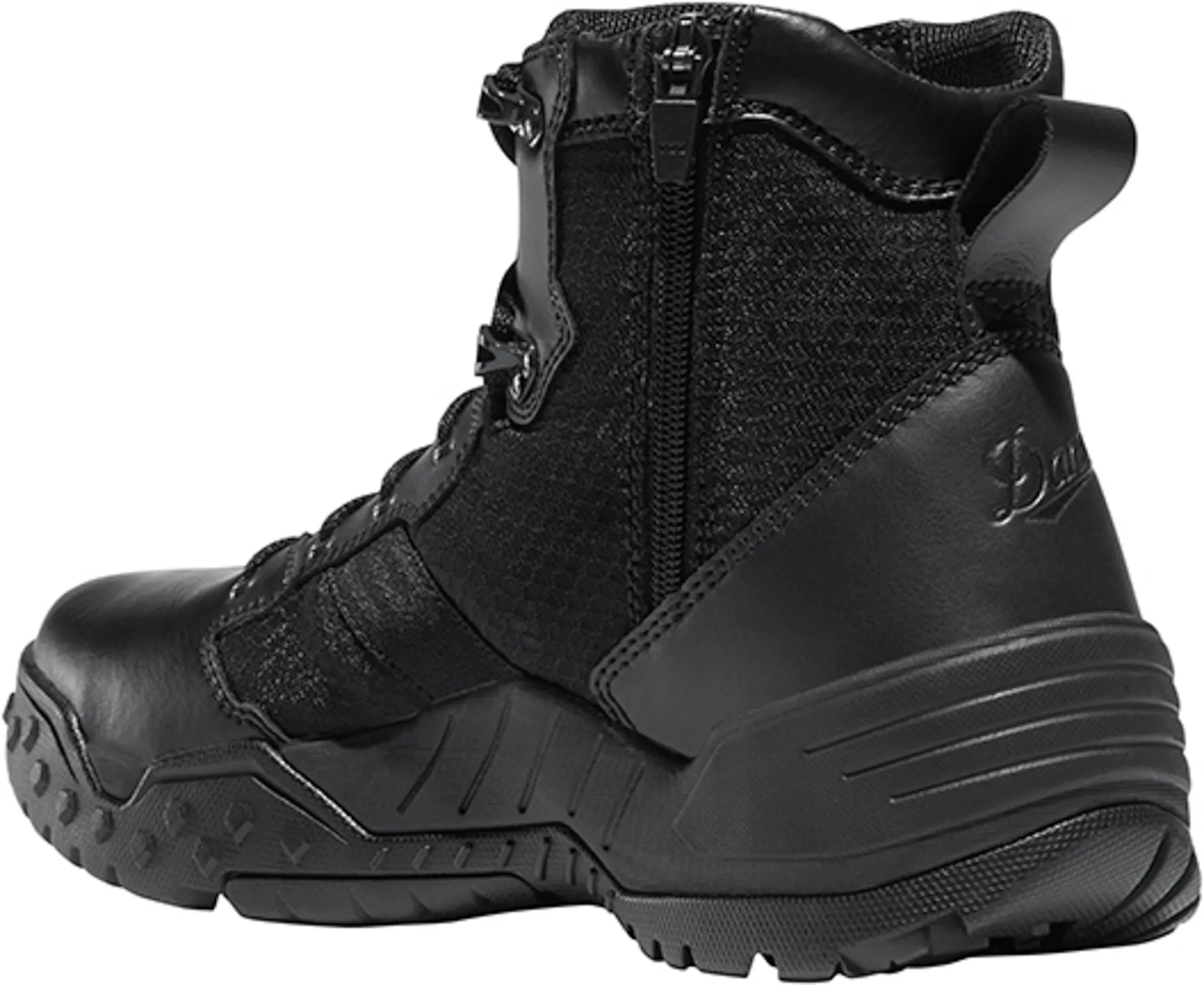 Danner Scorch Side-Zip Mens Black Faux Leather Hot 6in Uniform Boots