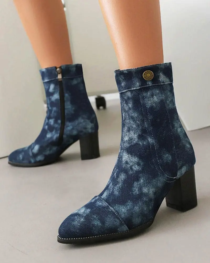 Denim Boots