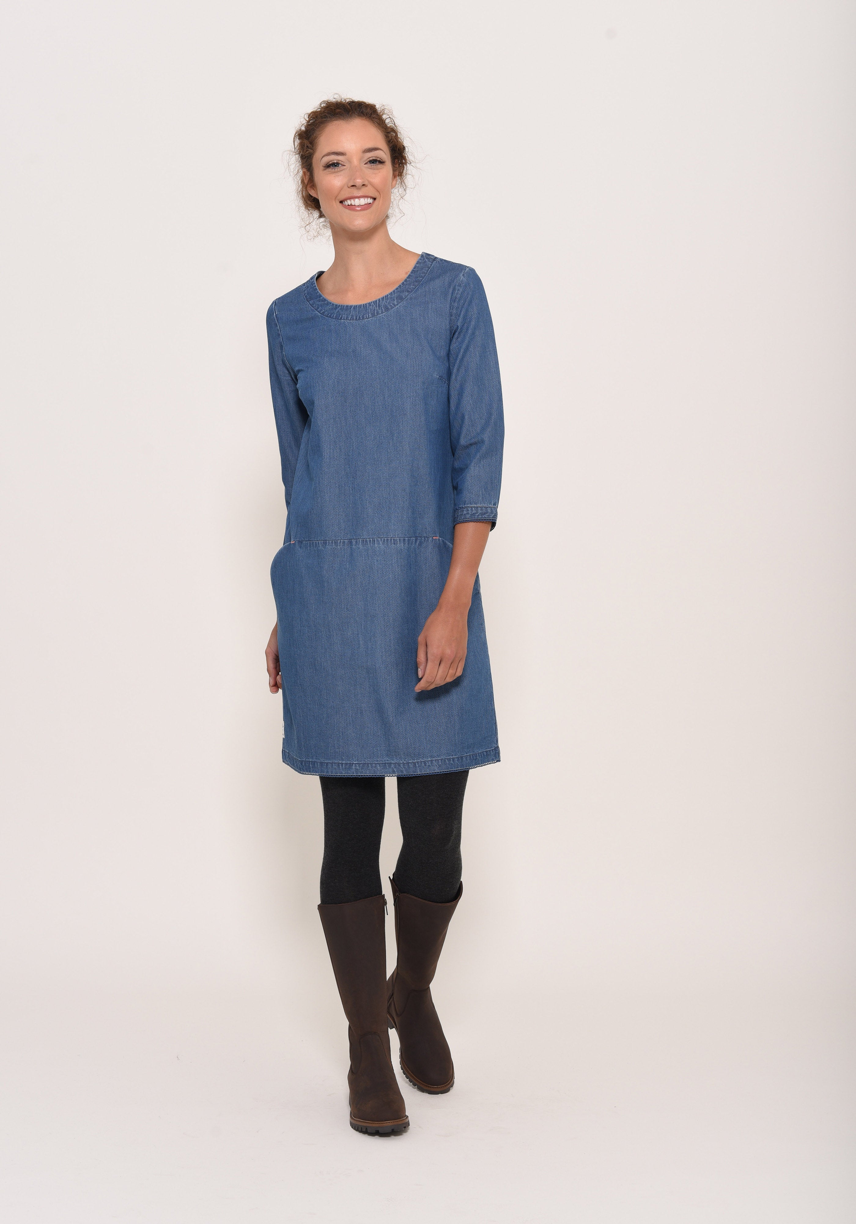 Denim Shift Dress