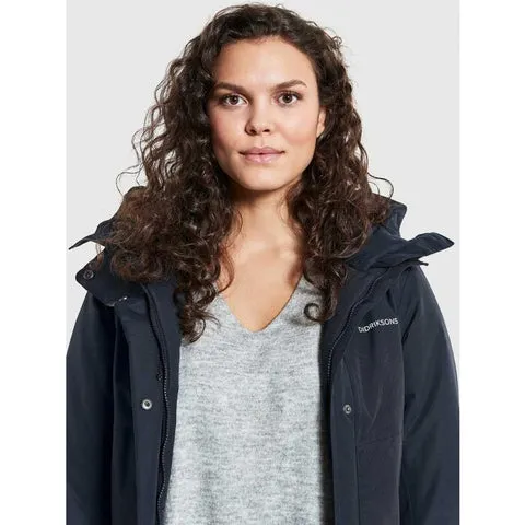 Didriksons Frida 6 Womens Parka - Dark Night Blue