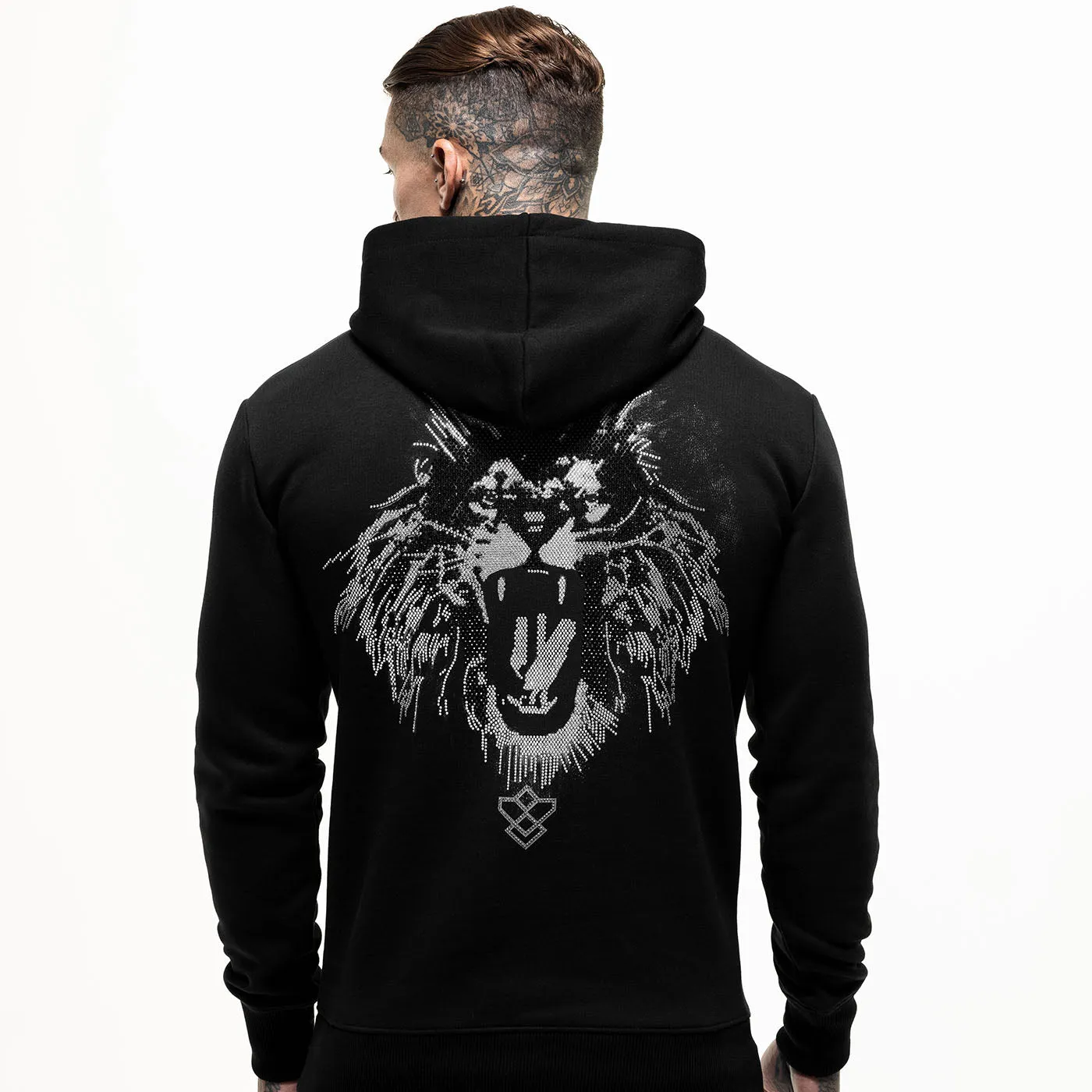 Embellished Lion Hoodie