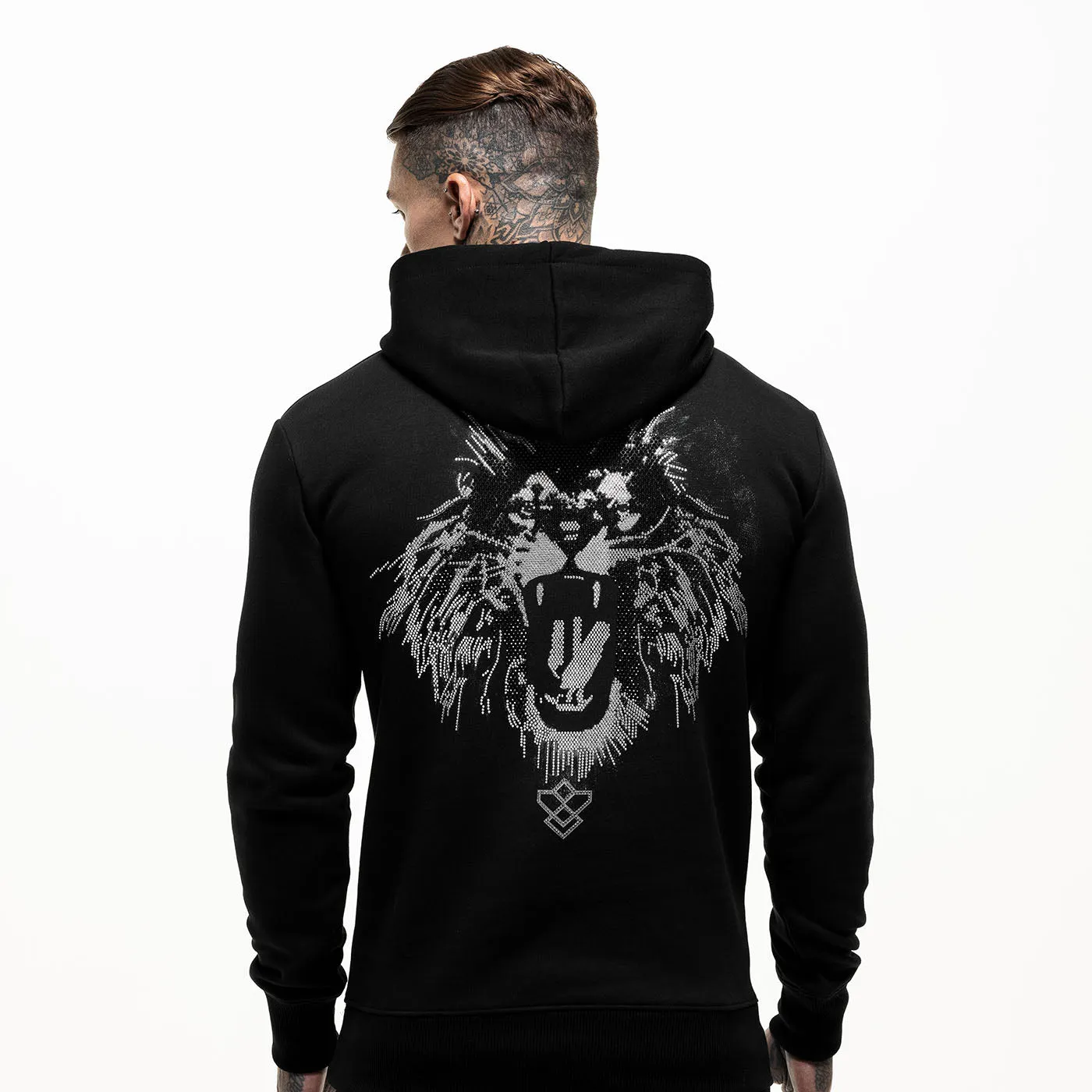 Embellished Lion Hoodie