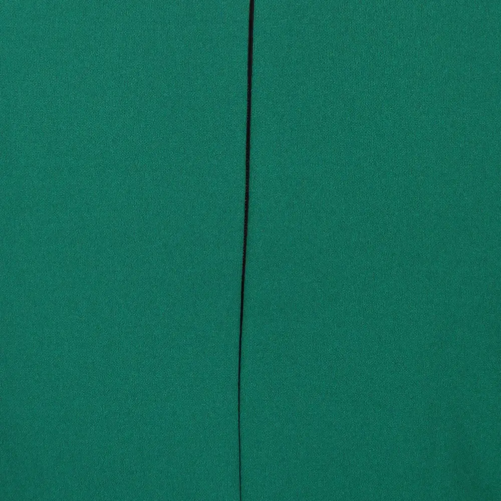 Emerald Green Capped Sleeve Ruched Bodycon Pencil Dress