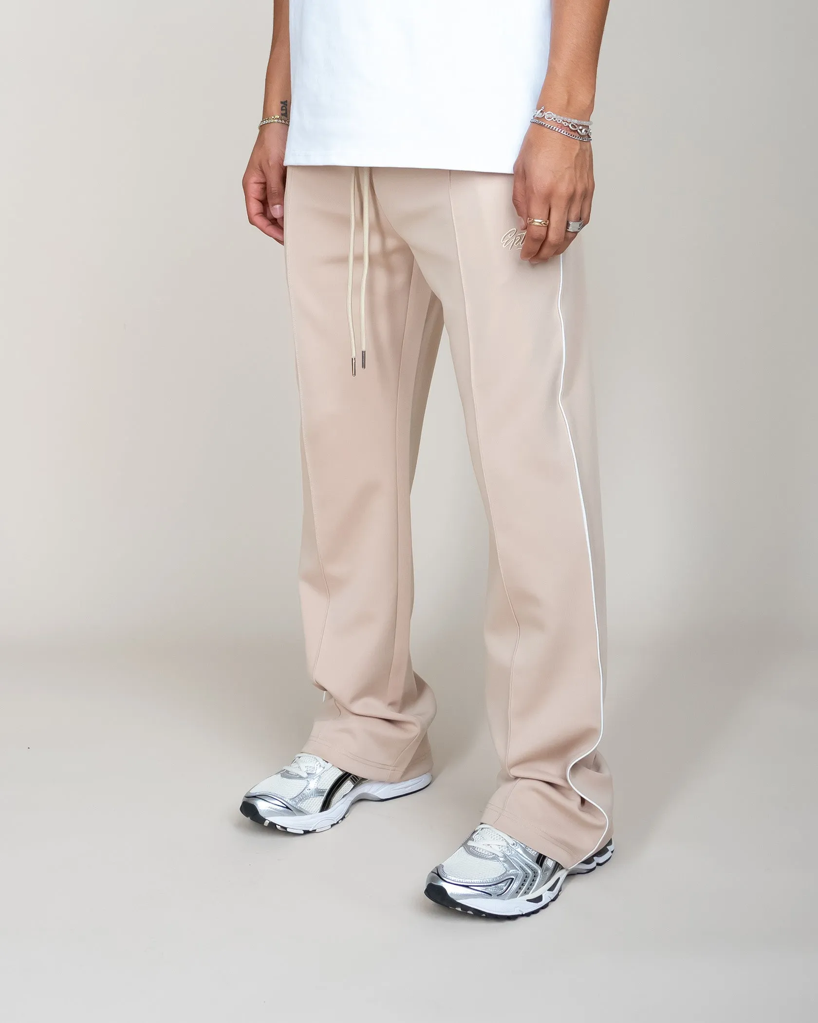 EPTM PERFECT PIPING TRACK PANTS-KHAKI