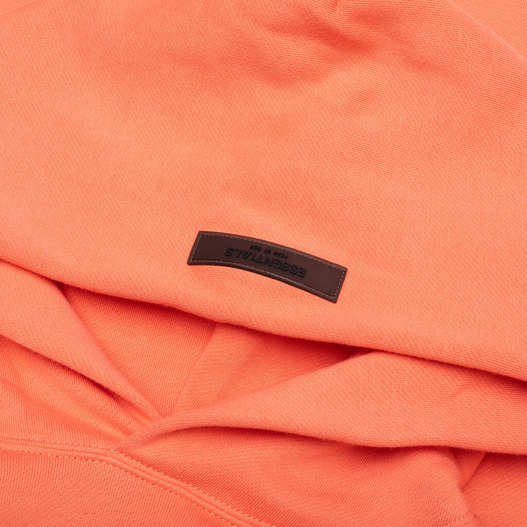 Essentials Relaxed Hoodie - Coral