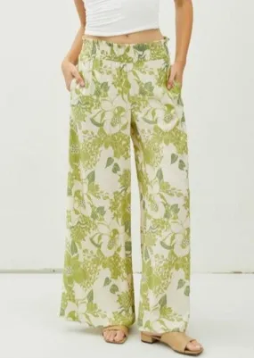 FINAL SALE - Farrah Wide Leg Smocked Pants