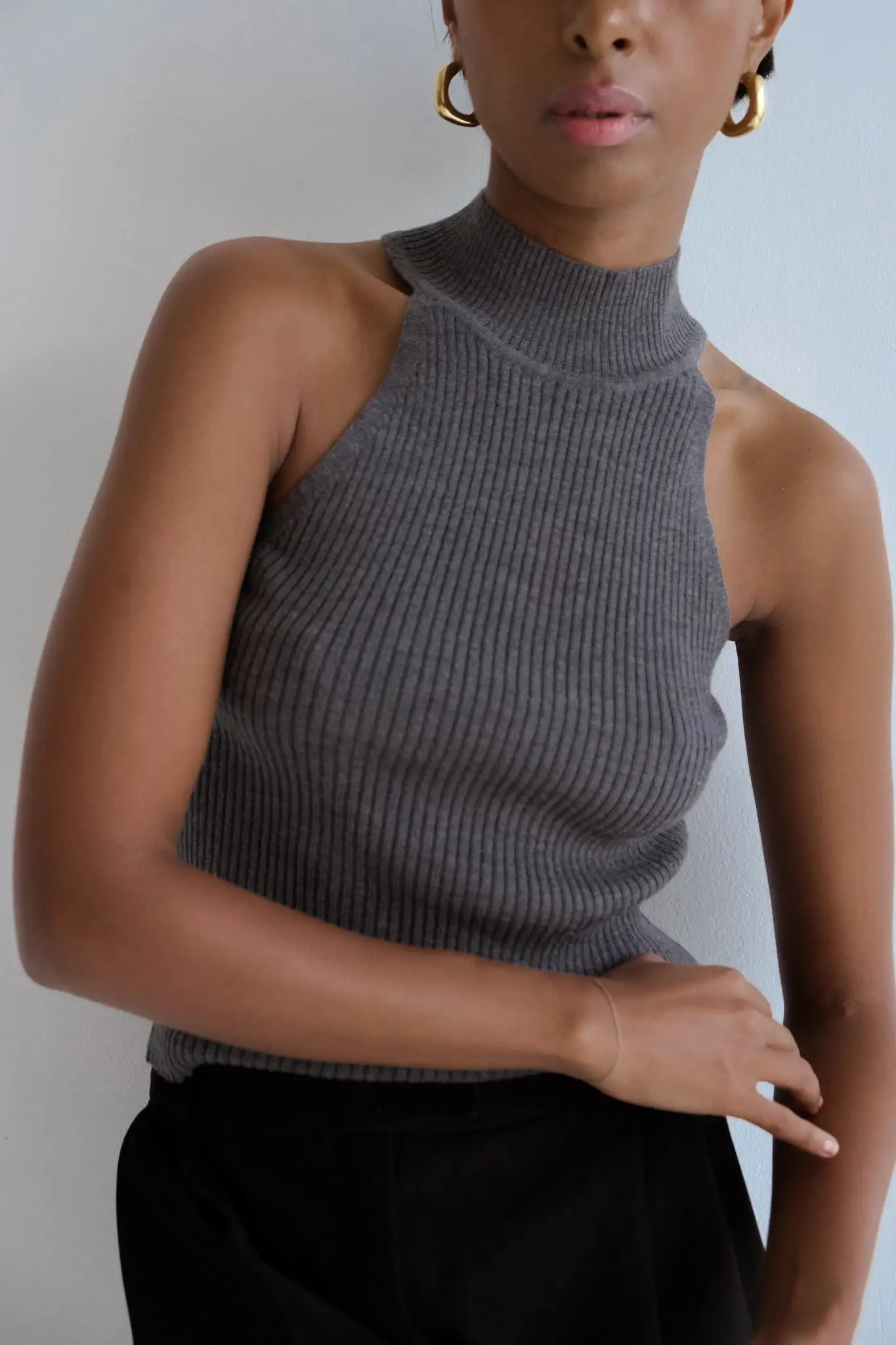 Fitted Knit Sweater Top