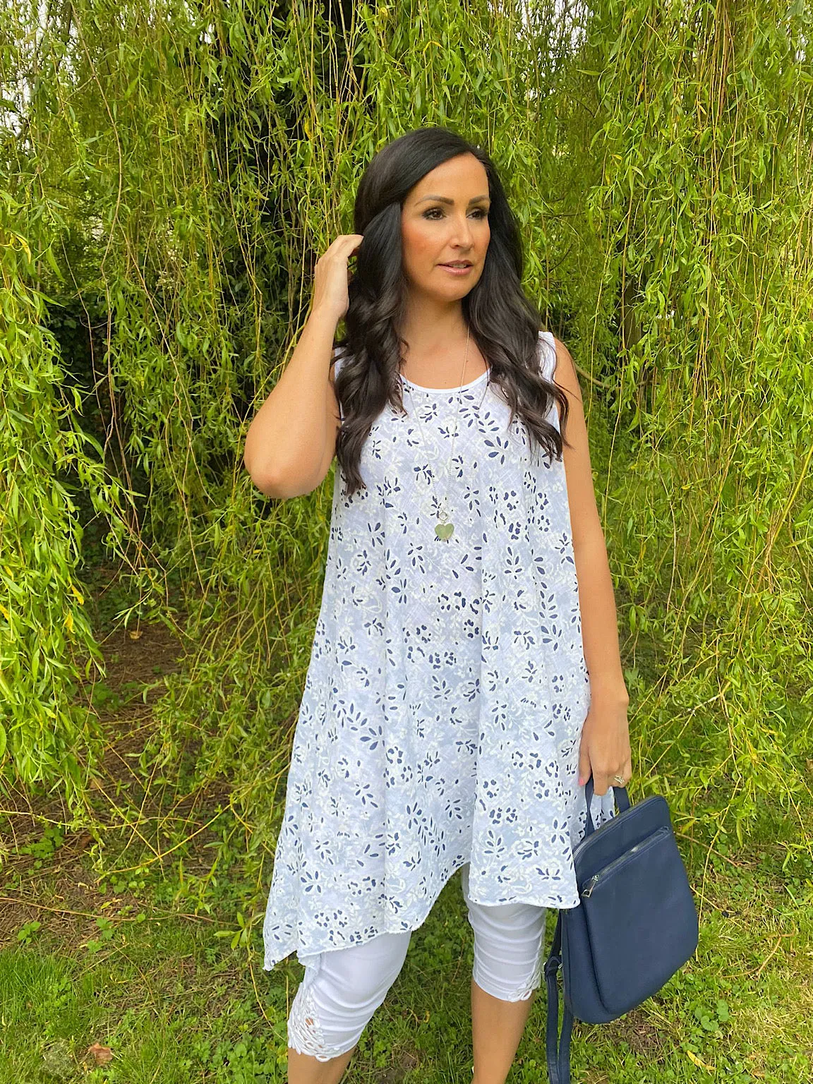 Floral Hanky Hem Tunic Heidi