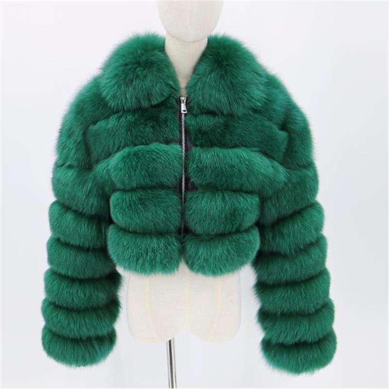 Fox Coat Natural Fur Leather Real Fur Coat High-End Luxury Ladies