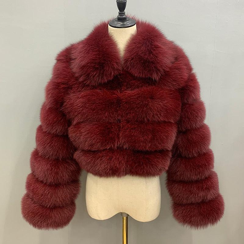 Fox Coat Natural Fur Leather Real Fur Coat High-End Luxury Ladies