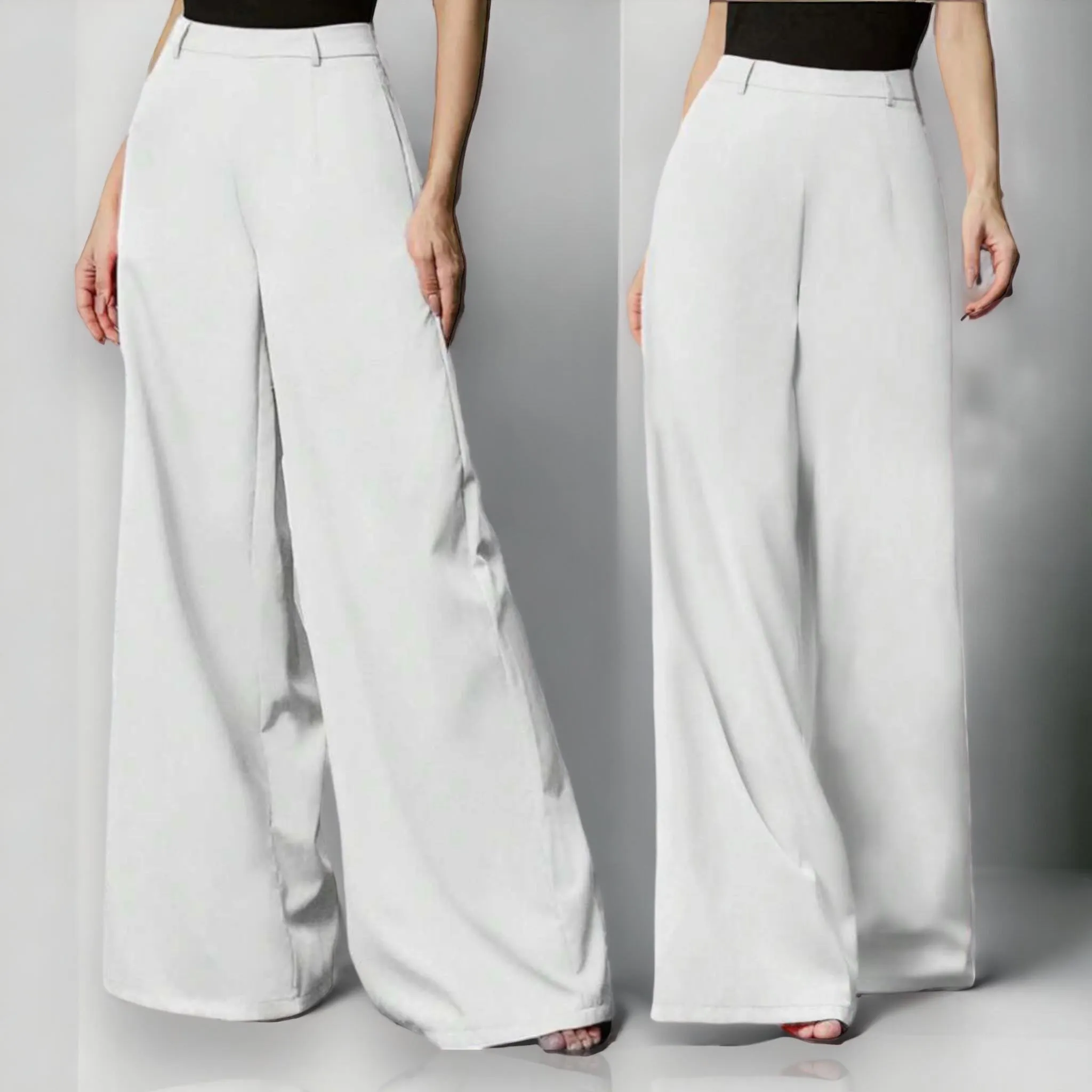 GBOSS Classic High Waist Wide Leg Pants